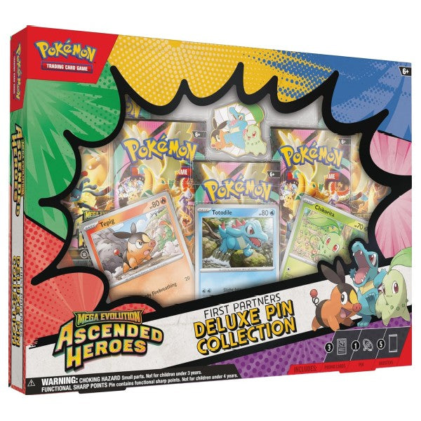Pokemon - Mega Evolution - Ascended Heroes First Partners Deluxe Pin Collection
