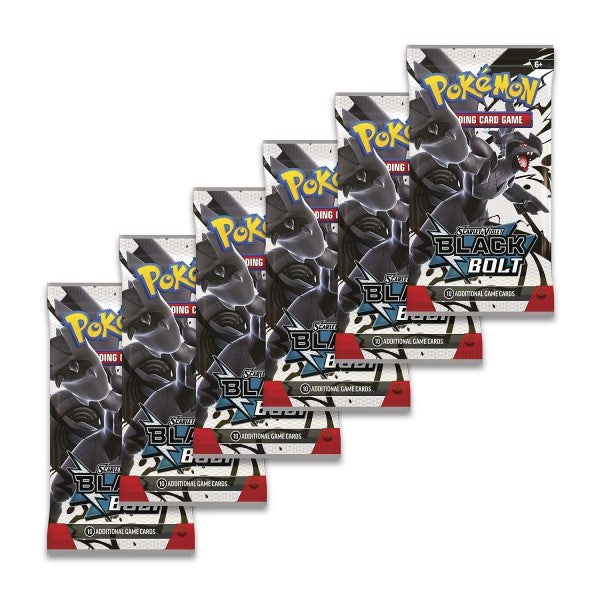 Pokemon - Scarlet & Violet - Black Bolt Booster Bundle (6 packs)