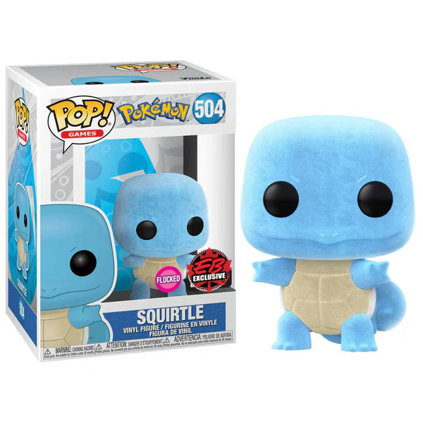 Funko Pop Box Gamestop (EB Games) Exclusive - Pokemon - Flocked Pikachu and Squirtle