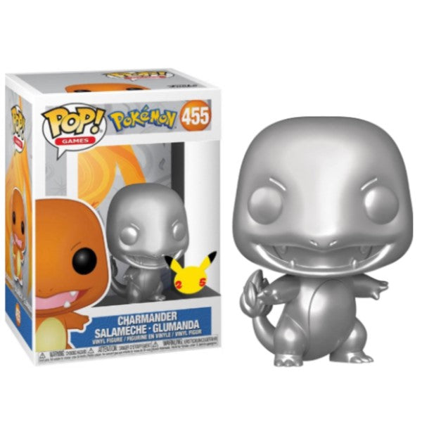 Funko Pop - Pokemon - Charmander (Silver) 25th Anniversary Edition