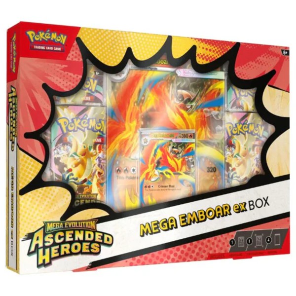 Pokemon - Mega Evolution - Ascended Heroes Mega Emboar ex Box