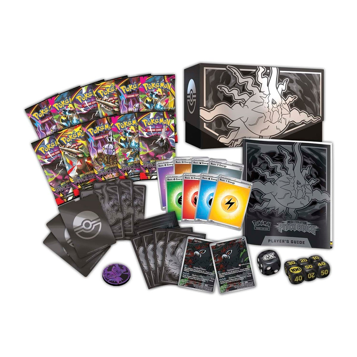 Pokemon - Mega Evolution - Pitch Black Pokemon Center Elite Trainer Box ETB Booster Pack
