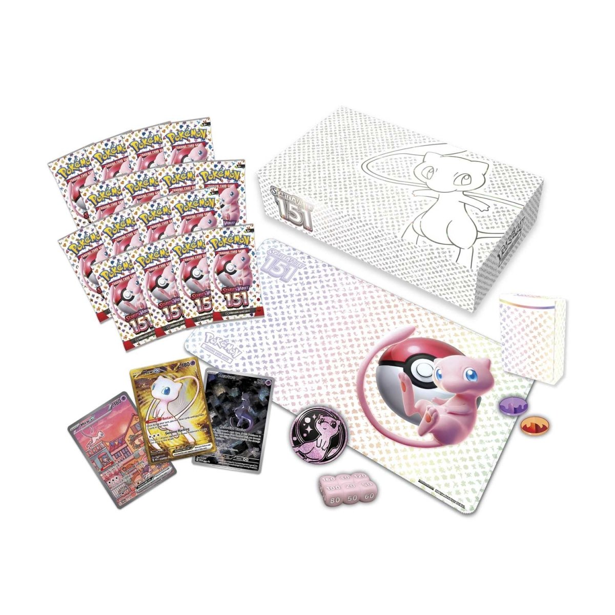 Pokemon - Scarlet & Violet 151 Ultra-Premium Collection, Booster Pack, playmat, Mew, Mewtwo, Metal Mew ex card