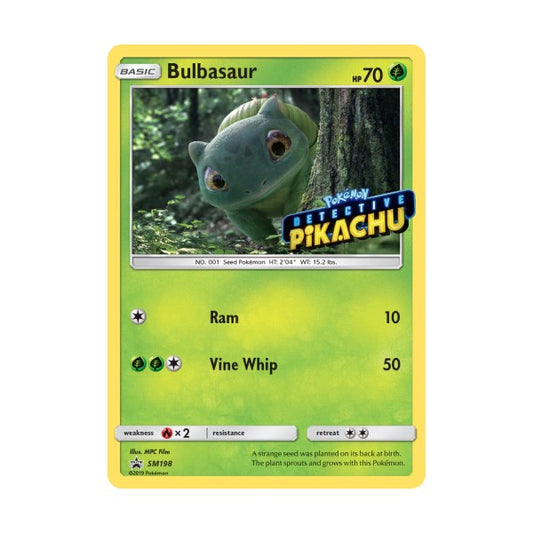 Pokemon - Bulbasaur SM198 Sun & Moon Detective Pikachu Promo