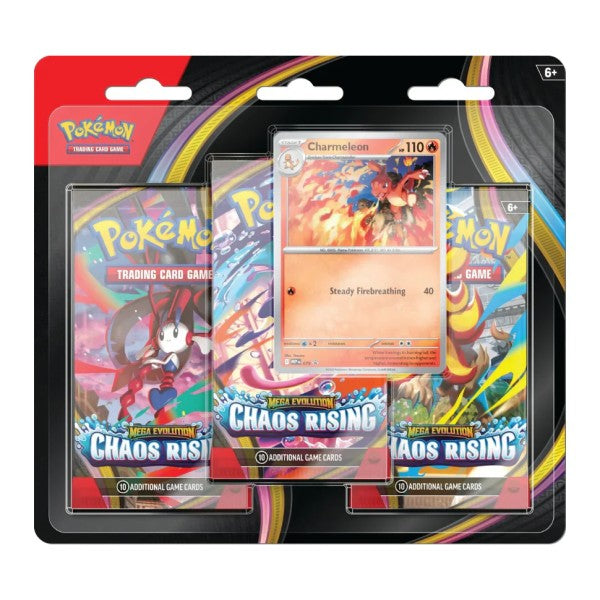 Pokemon - Mega Evolution - Chaos Rising - 3 Pack Blister - Booster Pack