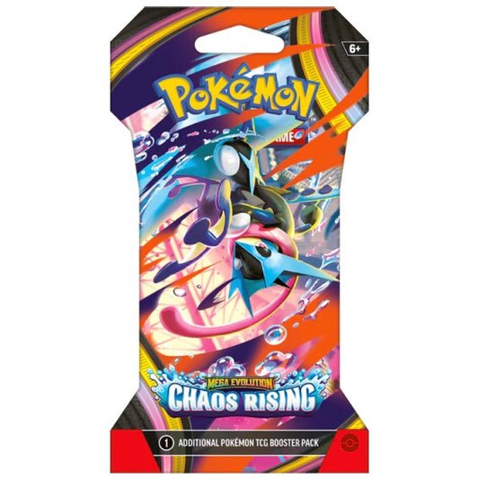 Pokemon - Mega Evolution - Chaos Rising - Sleeved Booster Pack (Random Pack Art)
