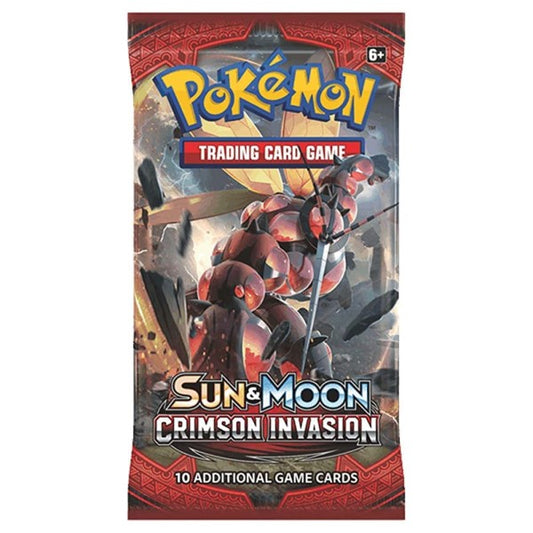 Pokemon - Sun & Moon - Crimson Invasion - Booster Pack (Random Pack Art)