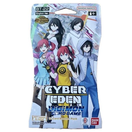 Digimon Card Game - BT-22 - Cyber Eden - Sleeved Booster Pack