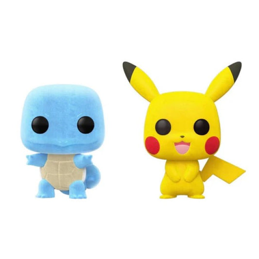 Funko Pop Box Gamestop (EB Games) Exclusive - Pokemon - Flocked Pikachu and Squirtle