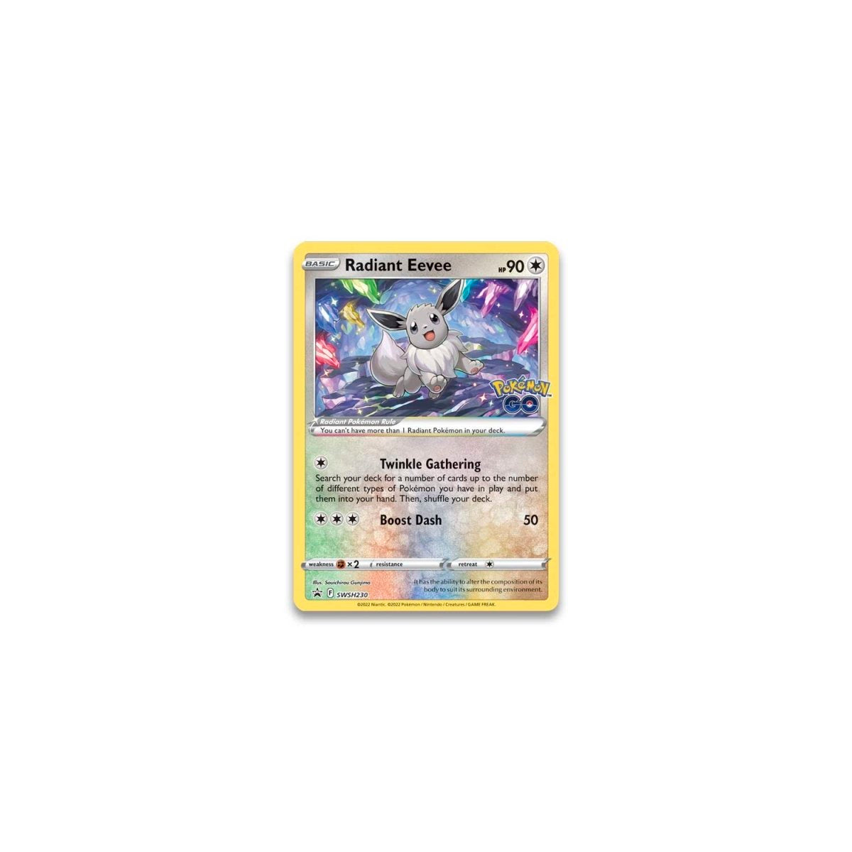 Sword & Shield - Pokemon GO Premium Collection - Radiant Eevee Promo Card - Booster Pack