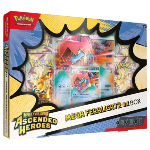 Pokemon - Mega Evolution - Ascended Heroes Mega Feraligatr ex Box