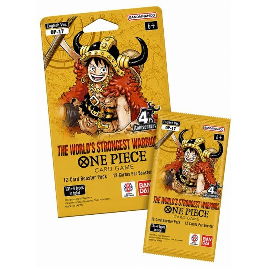 One Piece - OP-17 The World's Strongest Warriors  4th Anniversary - Sleeved Booster Pack OP17