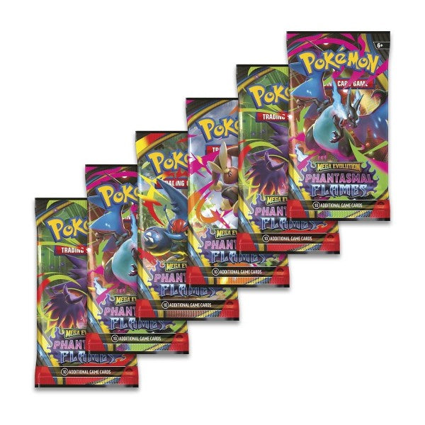 Pokemon - Mega Evolution - Phantasmal Flames - Booster Bundle (6 packs)