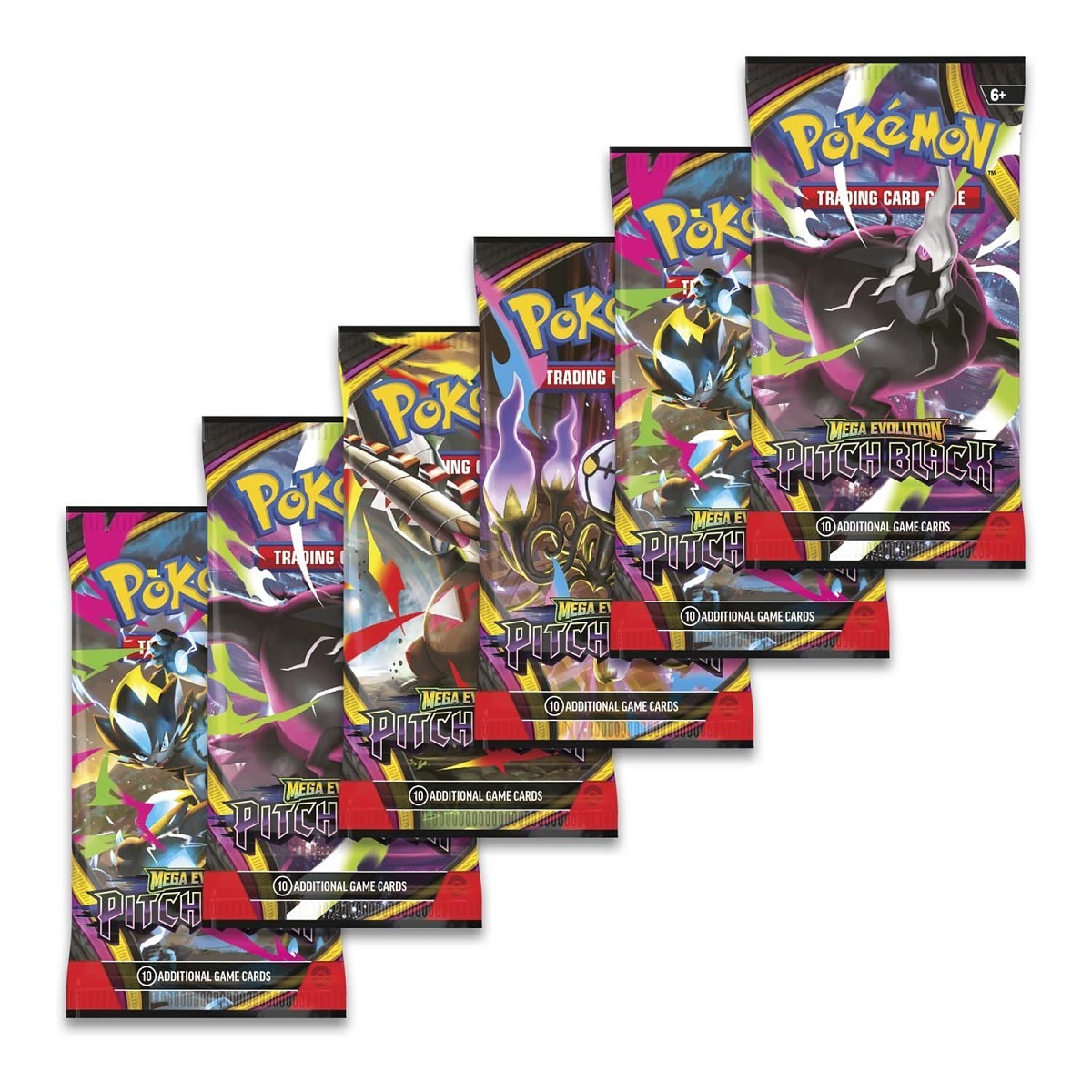 Pokemon - Mega Evolution - Pitch Black - Booster Bundle (6 packs)