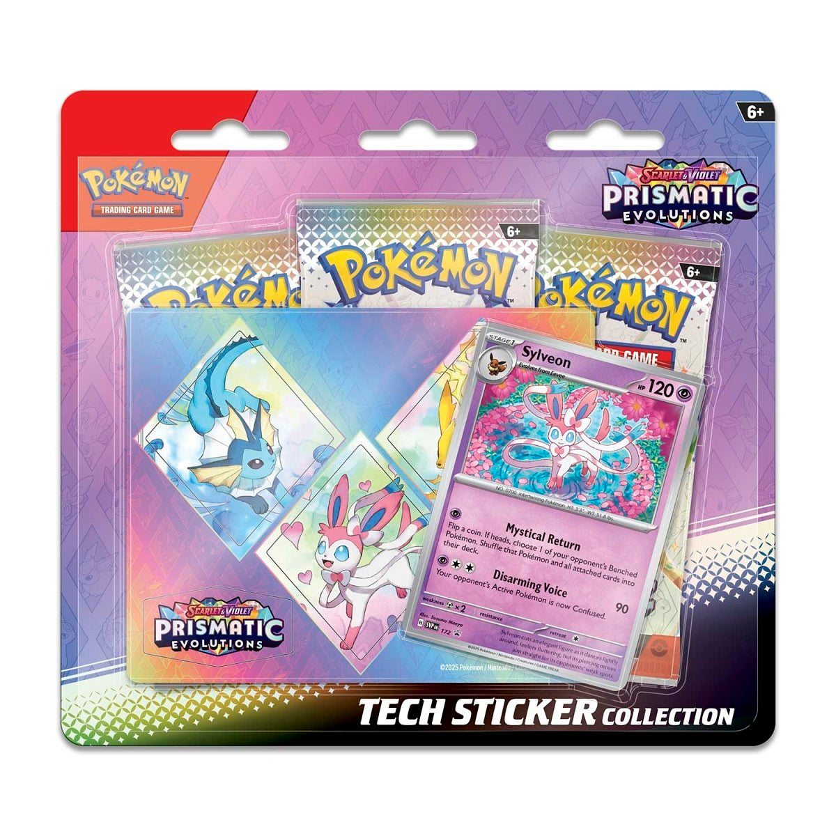 Pokemon - Scarlet & Violet - Prismatic Evolutions - Tech Sticker Collection (Sylveon)