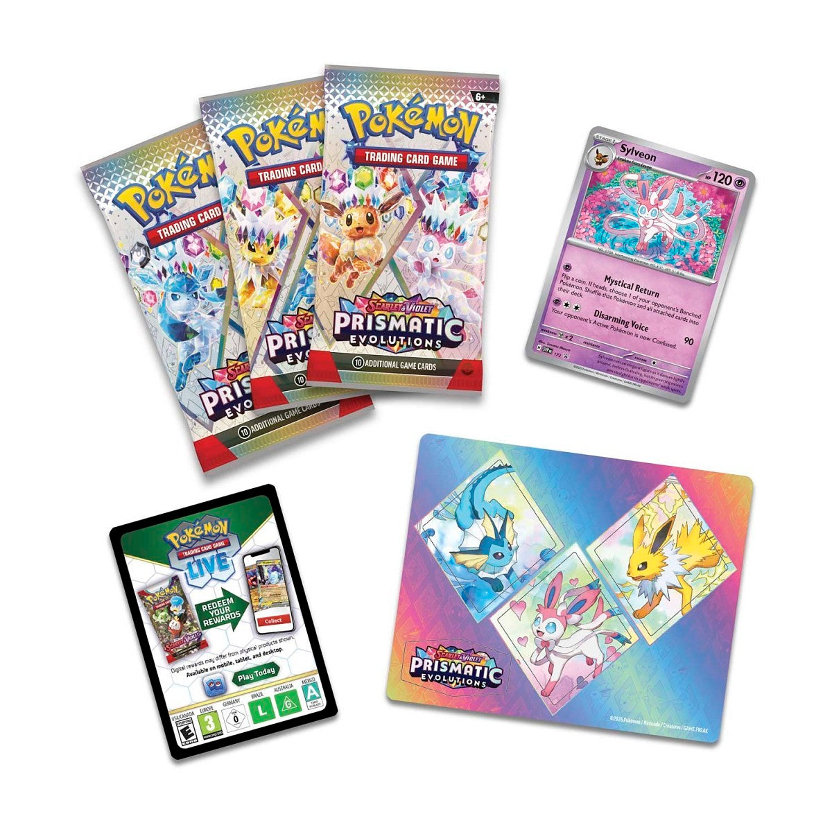 Pokemon - Scarlet & Violet - Prismatic Evolutions - Tech Sticker Collection (Sylveon)