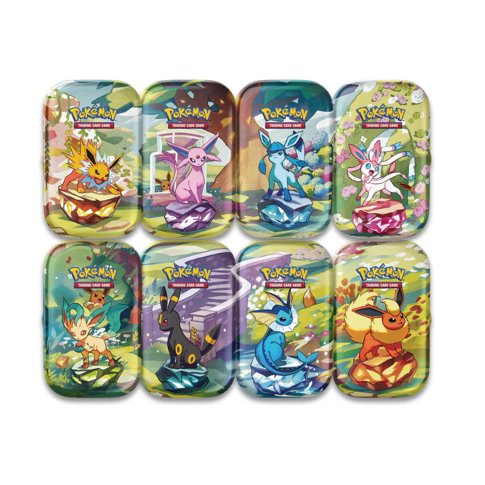 Pokemon - Scarlet & Violet - Prismatic Evolutions Mini Tin (One Random Tin Art) Booster Pack