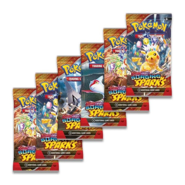 Pokemon - Scarlet & Violet - Surging Sparks Booster Bundle (6 packs)