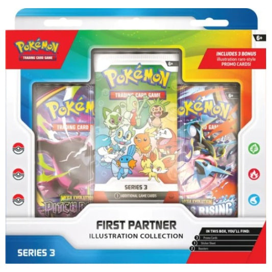 Pokemon - First Partner Illustration Collection Series 3 booster pack pitch black and chaos rising